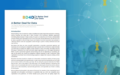 The Latest on the Better Deal for Data